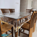 Premium Transparent Dining Table Cover - Waterproof PVC Protection